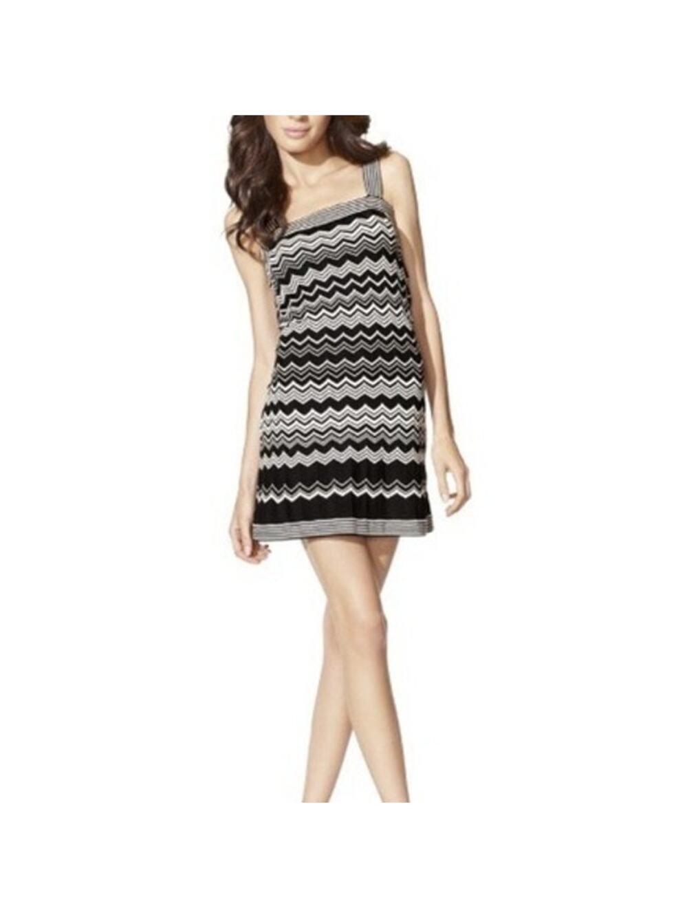 Missioni x Target (L) Chevron Black/White Knit Mini Dress - Y2K Boho Vibes